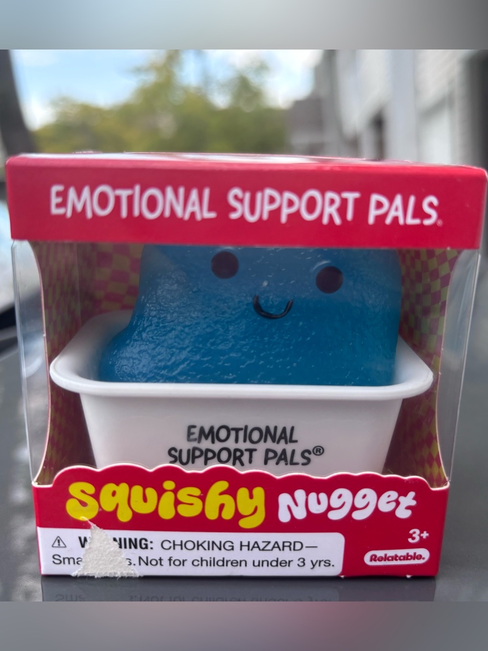 Emotional Support Pals Squishy Nugget Fidget Toy- Blue